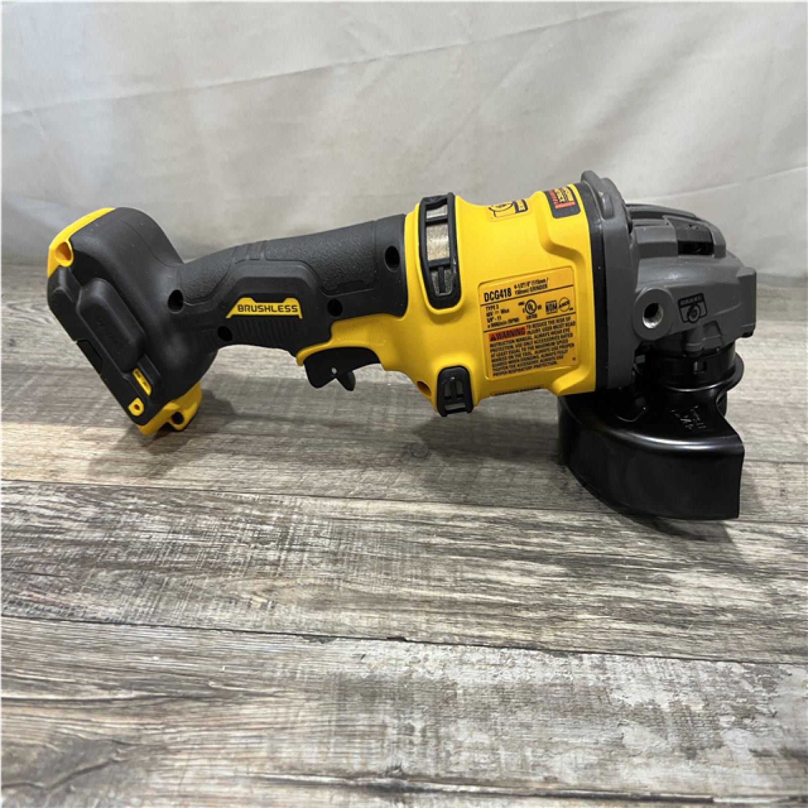 AS-IS DEWALT FLEXVOLT 60V MAX Cordless Brushless 4.5 in. to 6 in. Small Angle Grinder with Kickback Brake (Tool Only)