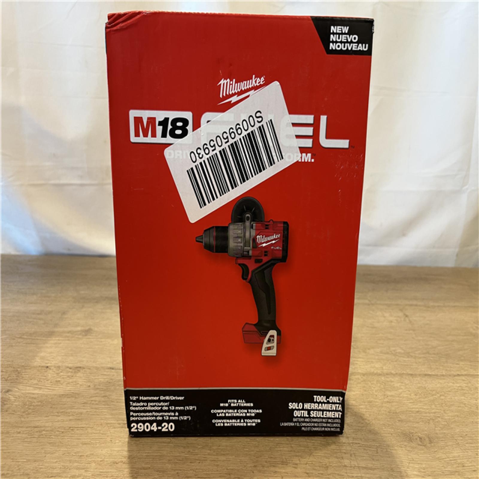 NEW! Milwaukee FUEL 18V Lithium-Ion Brushless Cordless 1/2 in. Hammer Drill/Driver (Tool-Only)