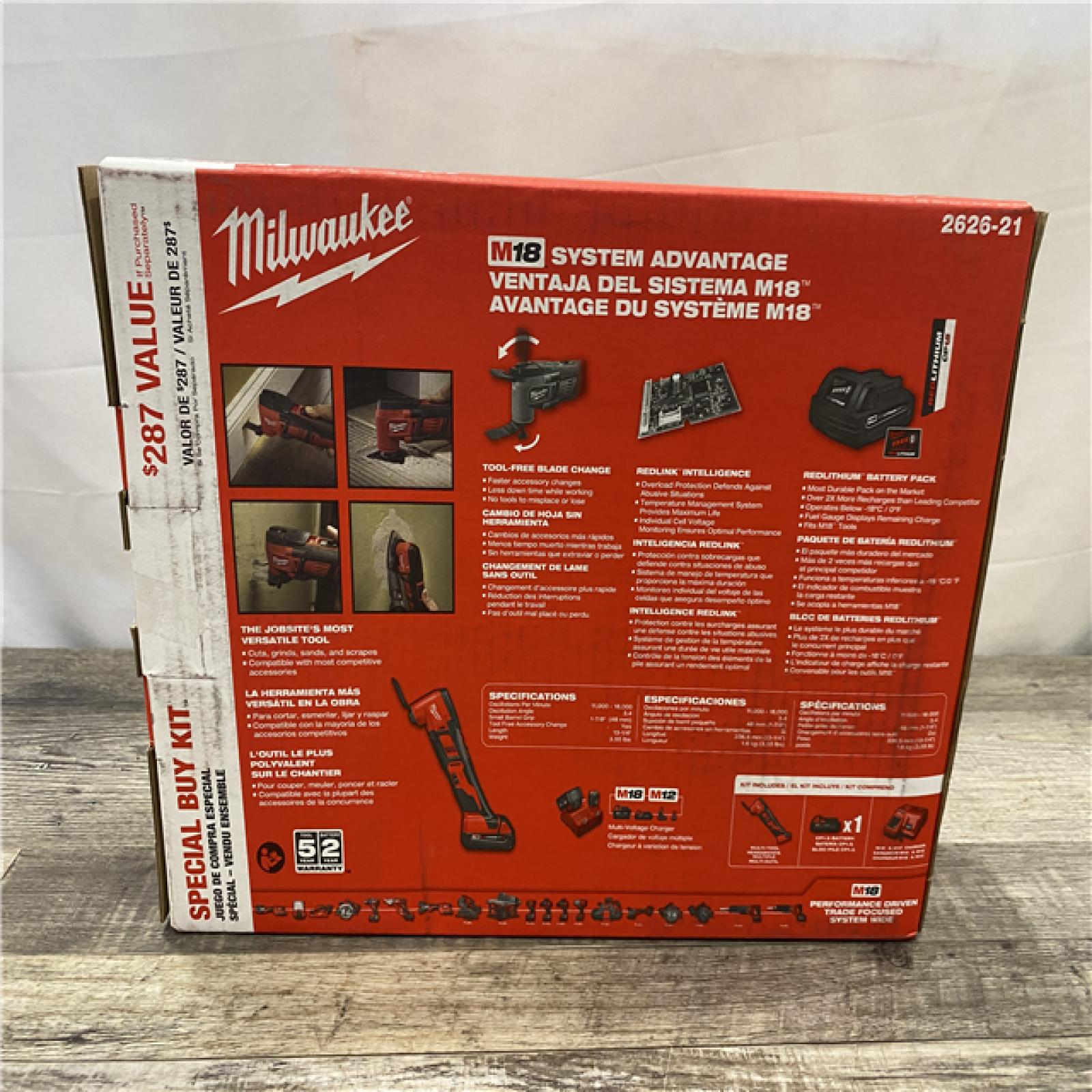 NEW - Milwaukee 18V Lithium-Ion Cordless Oscillating Multi-Tool Kit