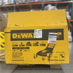 DALLAS LOCATION- AS IS! DEWALT 28 in. 224cc E-GOV Engine 3-in-1 Gas RWD Self-Propelled Lawn Mower