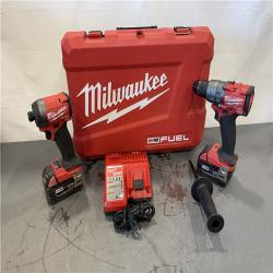 AS-IS - MILWAUKEE M18 FUEL 18V Lithium-Ion Brushless Cordless Hammer Drill and Impact Driver Combo Kit