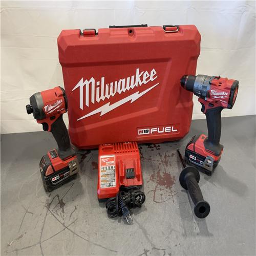 AS-IS - MILWAUKEE M18 FUEL 18V Lithium-Ion Brushless Cordless Hammer Drill and Impact Driver Combo Kit