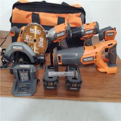 CALIFORNIA AS-IS RIDGID 18V 5-TOOL COMBO