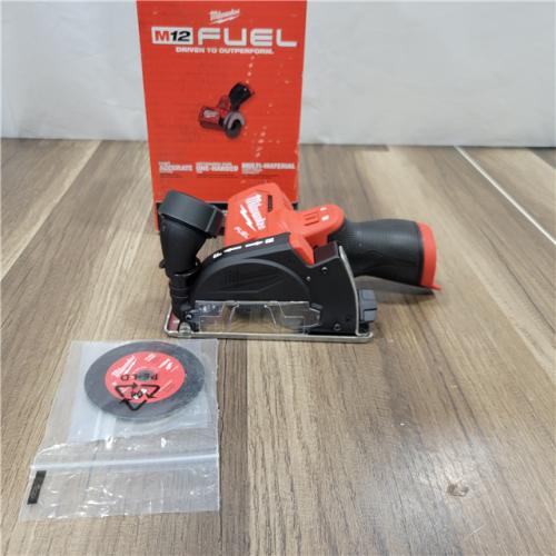AS-IS Milwaukee M12 FUEL 12V Lithium-Ion Brushless Cordless 3 in. Cut Off Saw (Tool-Only)