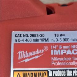 AS-IS Milwaukee FUEL 18V Cordless 1/4 in. Hex Impact Driver (Tool-Only)