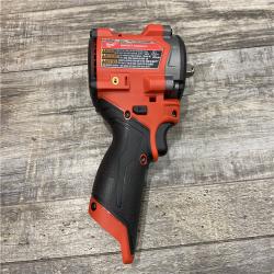 AS-IS Milwaukee  FUEL 12V Lithium-Ion Brushless Cordless Stubby 3/8 in. Impact Wrench (Tool-Only)