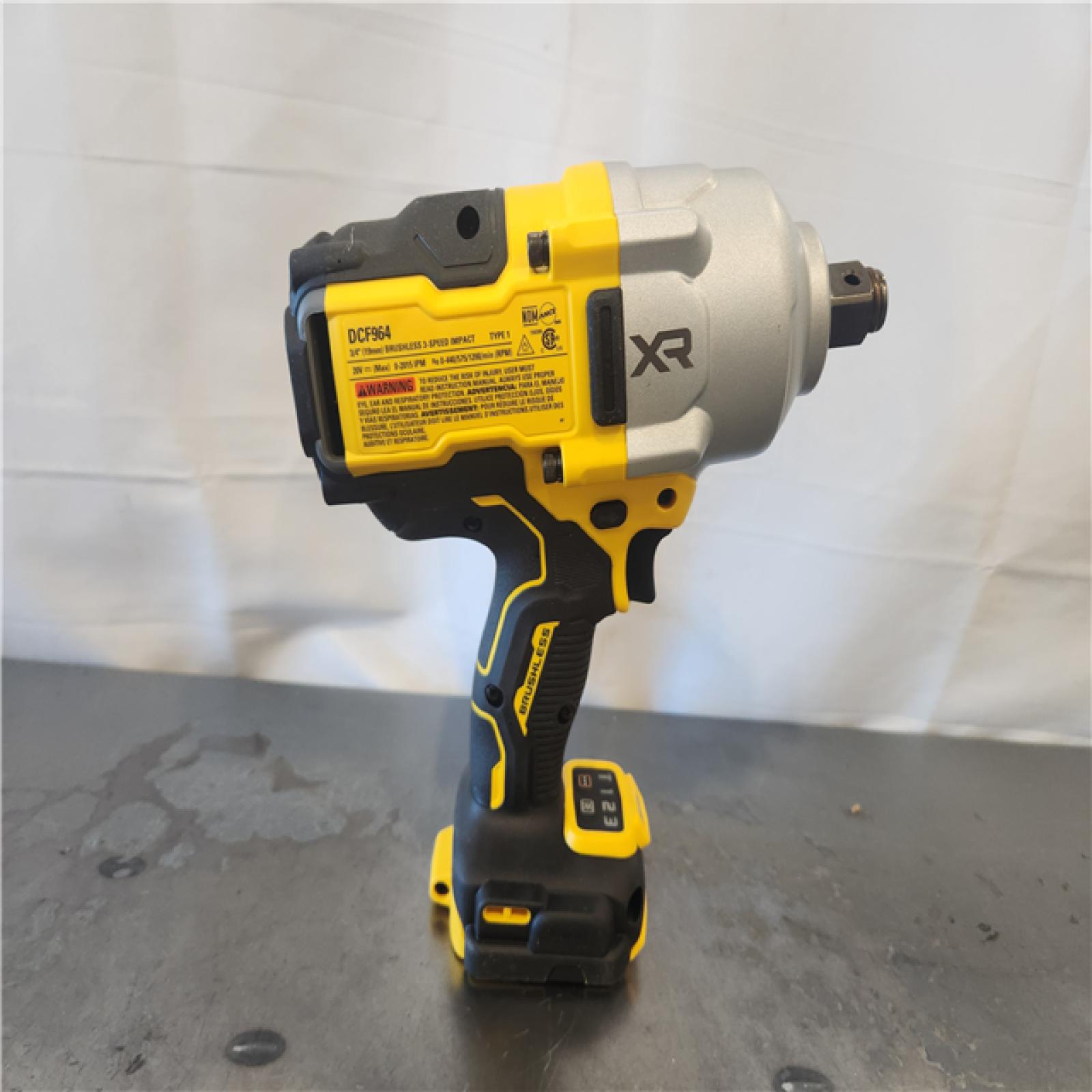 AS-IS- 20V Brushless Cordless 3/4 in. High Torque Impact Wrench Kit with Hog Ring Anvil (Tool Only)