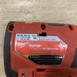 AS-IS Milwaukee FUEL SURGE 12V Lithium-Ion Brushless Cordless 1/4 in. Hex Impact Driver Compact Kit