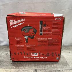 NEW - Milwaukee 12-Volt Lithium-Ion Cordless Palm Nailer Kit