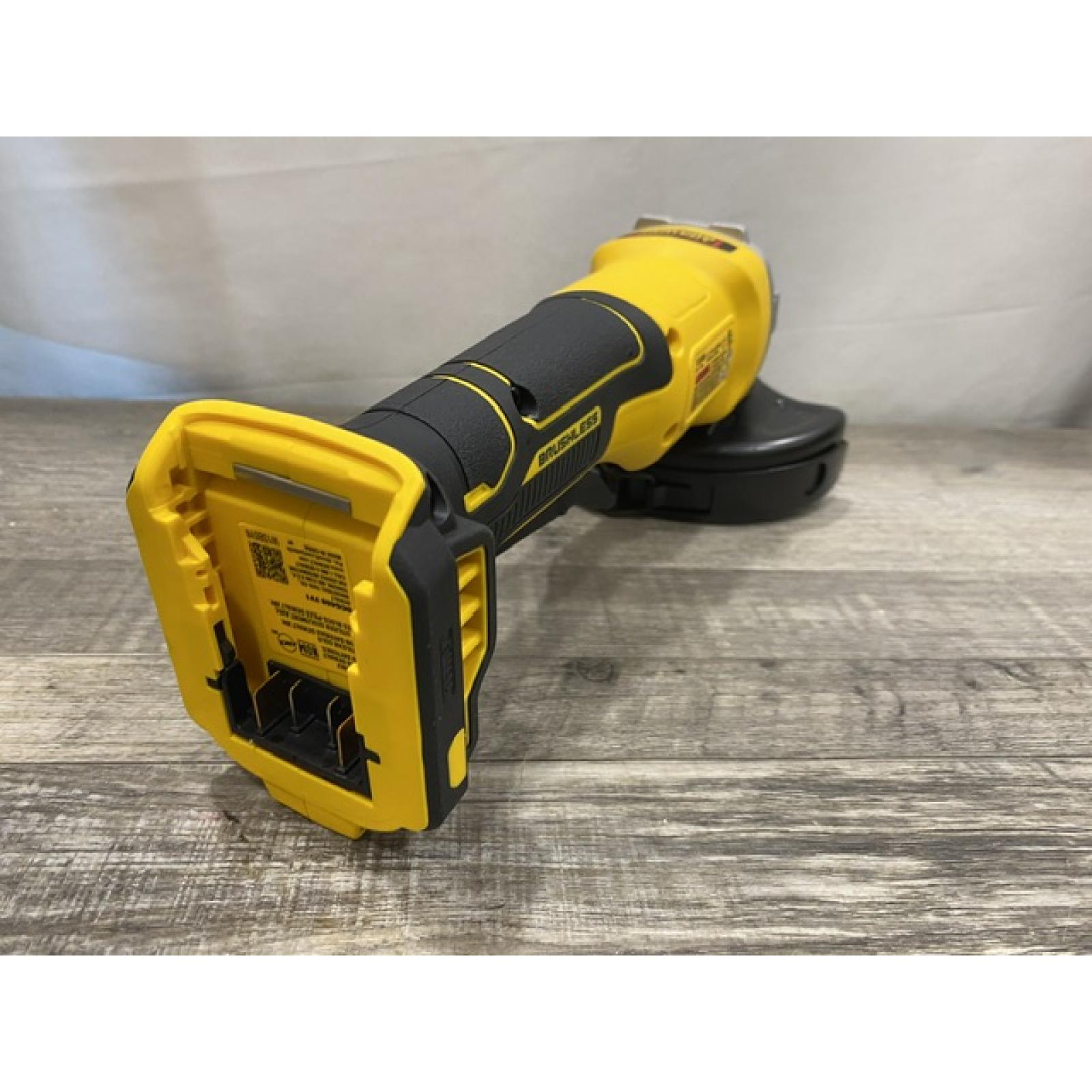 AS-IS DEWALT 20V MAX Cordless Brushless 4-1/2 in. Angle Grinder with Paddle Switch (Tool Only)