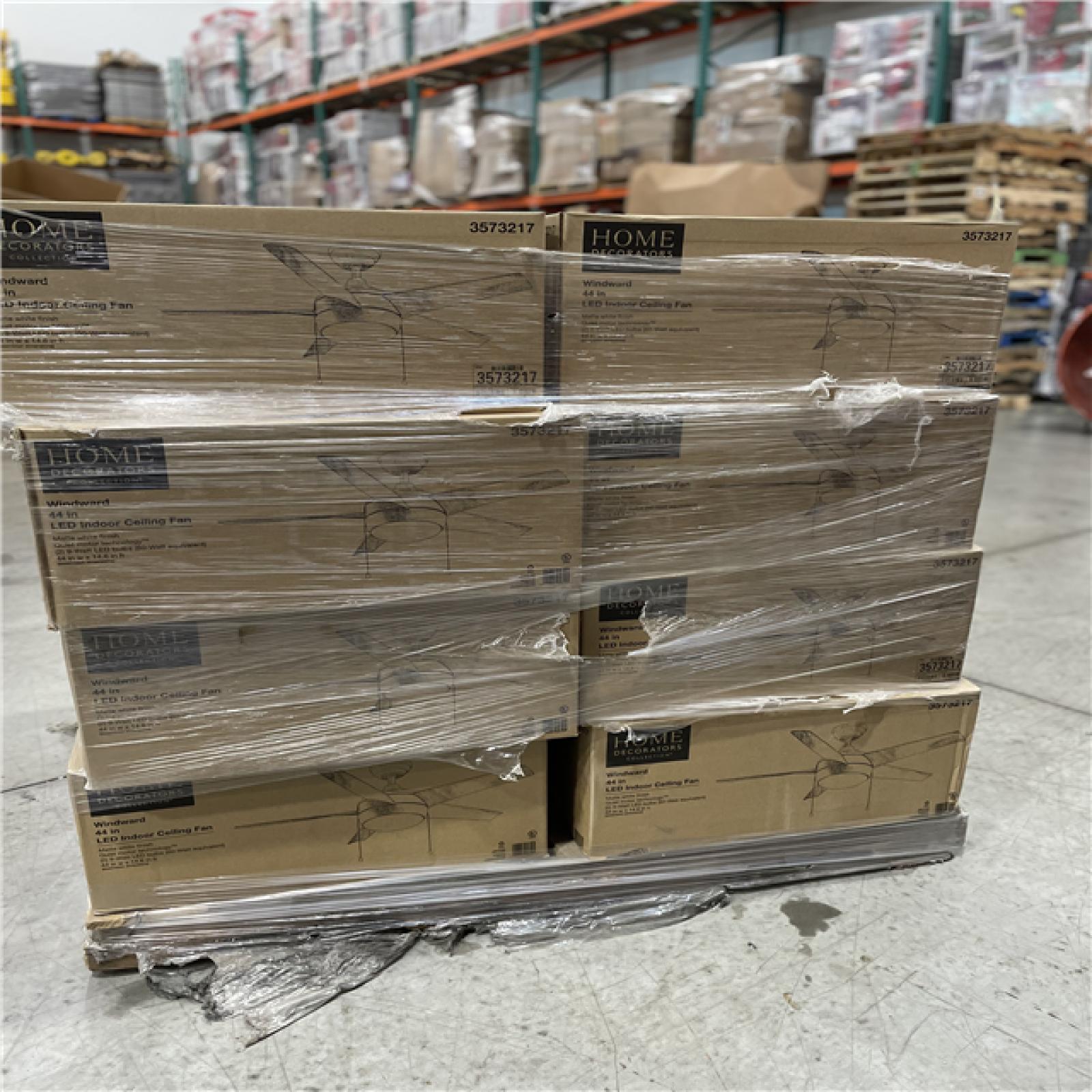 DALLAS LOCATION - WINDWARD 44 LED INDOOR CEILING FAN MATTE WHITE PALLET- (22 UNITS)