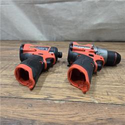 AS-IS Milwaukee 3497-22 12V Brushless Hammer Drill and Impact Driver Combo Kit
