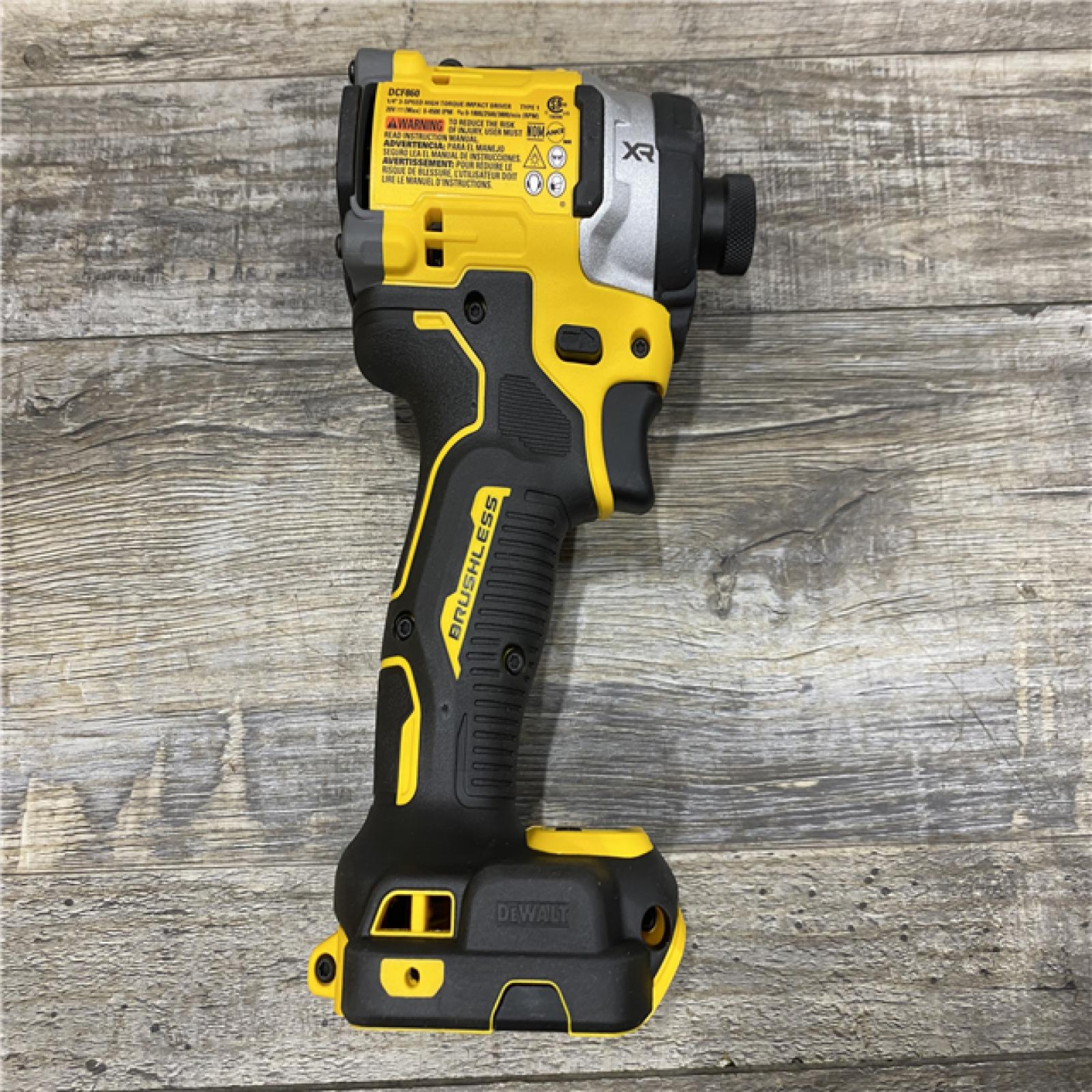 AS-IS DEWALT 20V MAX XR Lithium-Ion Brushless Cordless 3-Speed High Torque 1/4 in. Impact Driver Kit