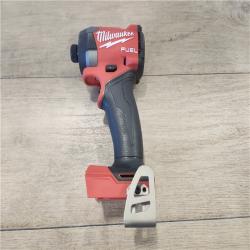 AS-IS- Milwaukee FUEL 18V Lithium-Ion Brushless Cordless 1/4 in. Hex Impact Driver (Tool-Only)