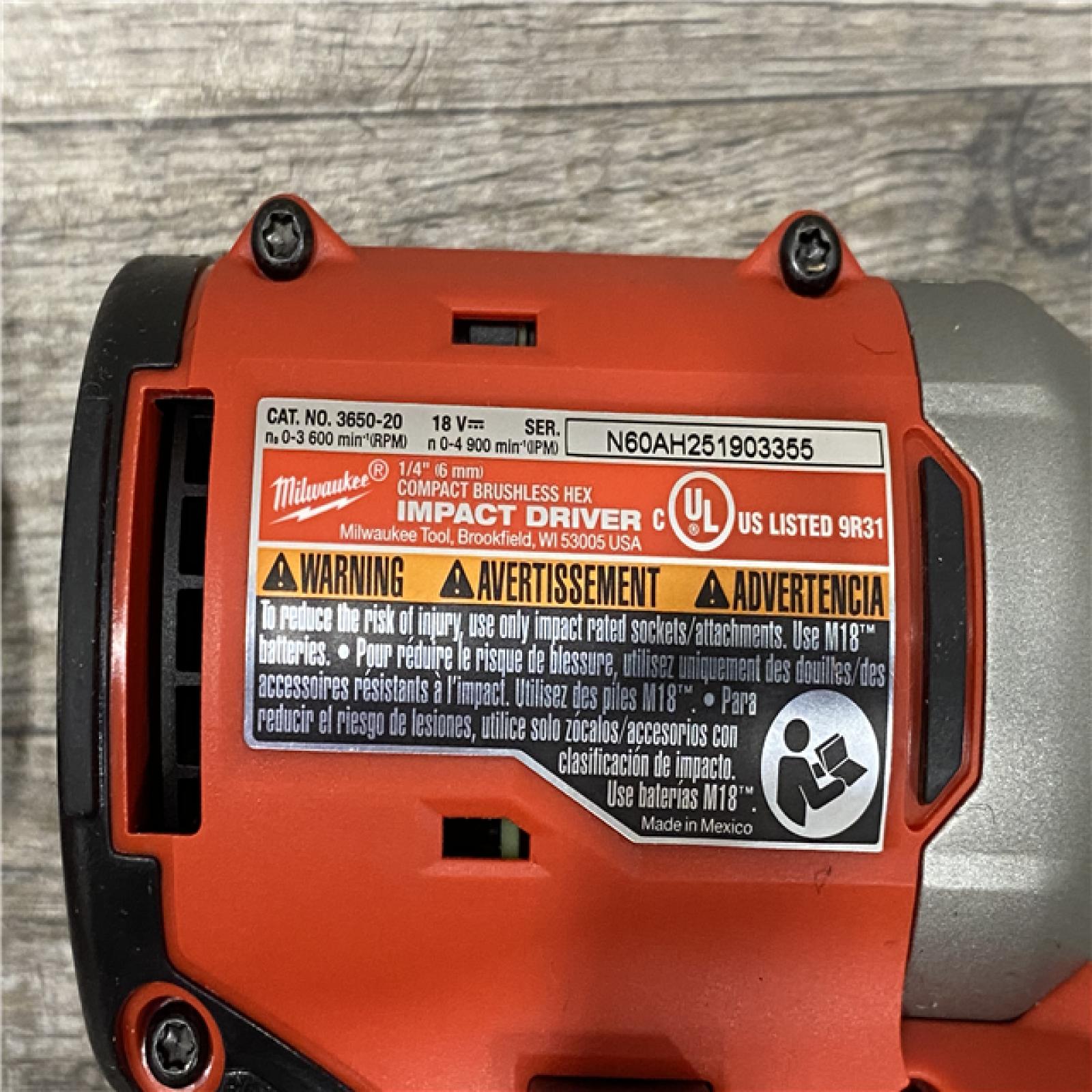 AS-IS Milwaukee 18V Lithium-Ion Brushless Cordless Compact Drill/Impact Combo Kit