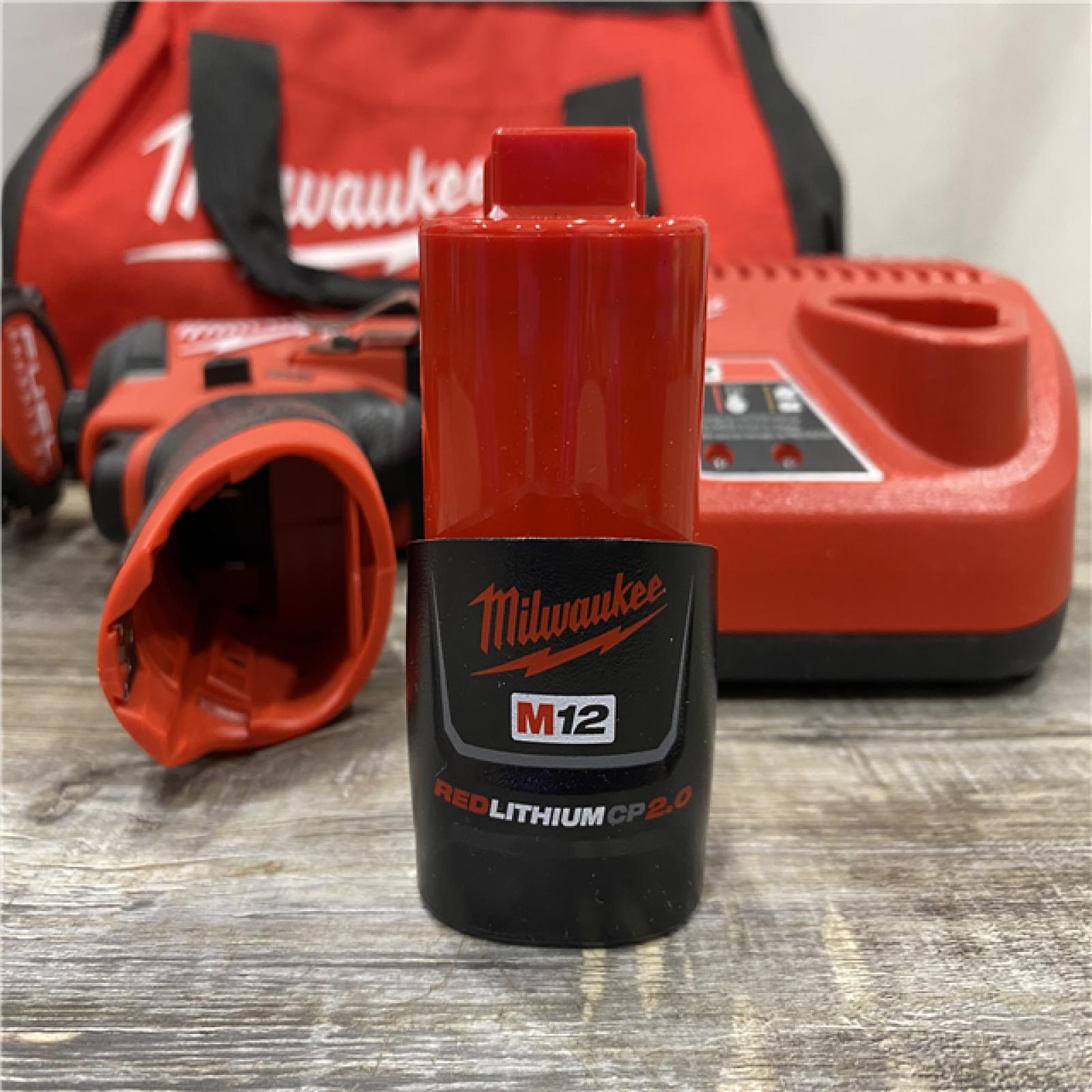 AS-IS Milwaukee FUEL 12-Volt Lithium-Ion Brushless Cordless Hammer Drill and Impact Driver Combo Kit