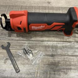 AS-IS Milwaukee 18V Lithium-Ion Cordless Drywall Cut Out Rotary Tool (Tool-Only)