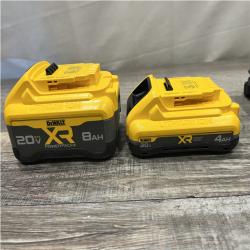 AS-IS DEWALT 20V XR Lithium-Ion Starter Pack with 8.0 Ah and 4.0 Ah Battery Packs and Charger