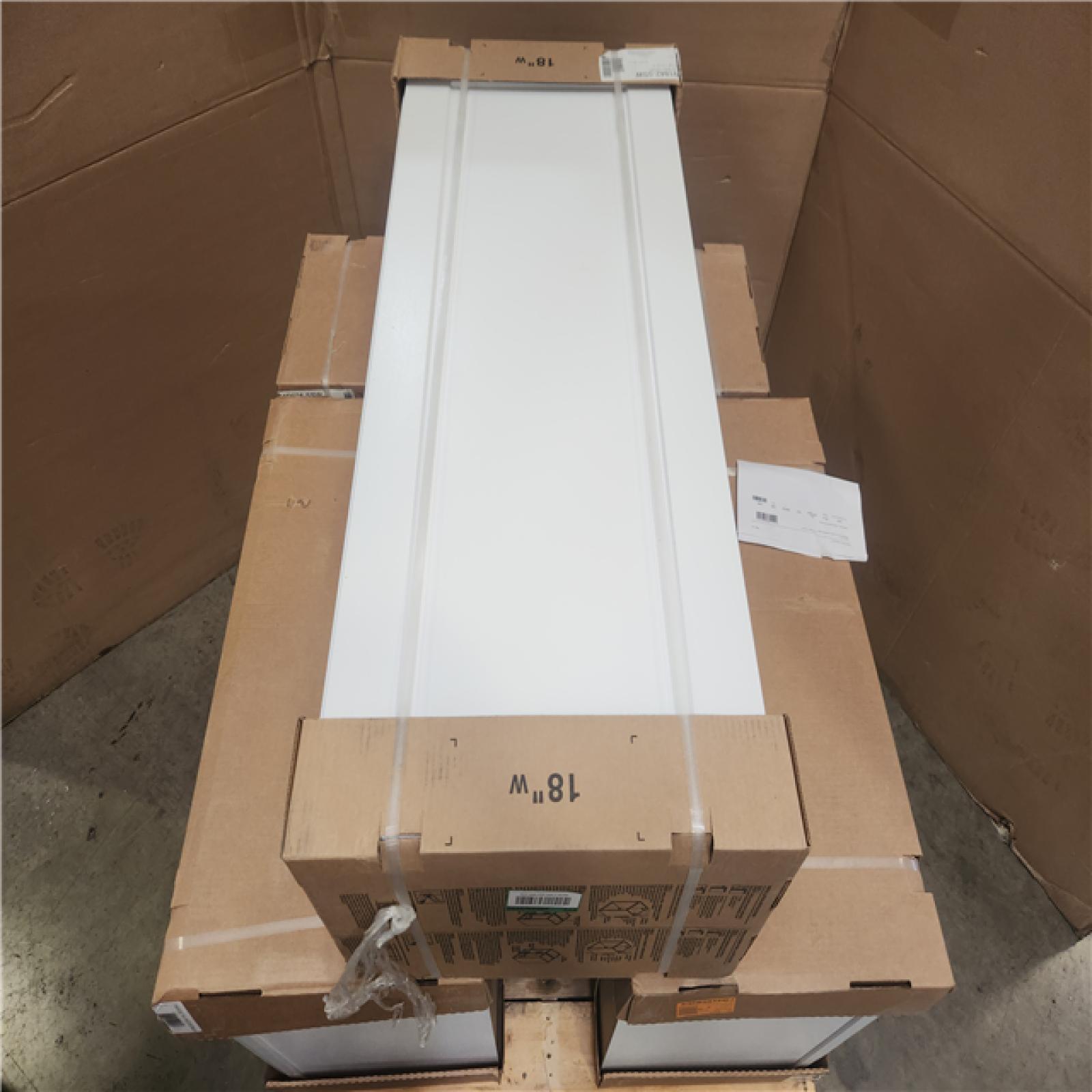 Phoenix AS-IS Mixed Hampton Bay Assembled Base Kitchen Cabinet in Satin White Pallet (4-Cabinets)