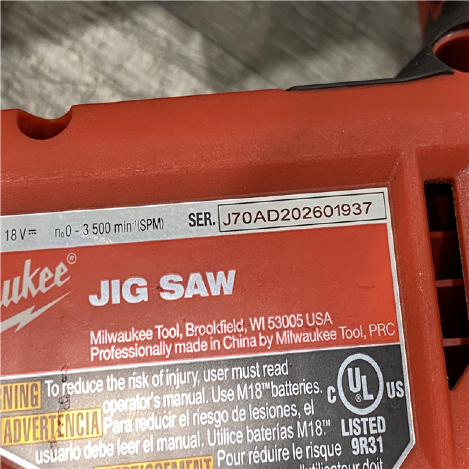 AS-IS Milwaukee  FUEL 18V Lithium-Ion Brushless Cordless Jig Saw (Tool-Only)