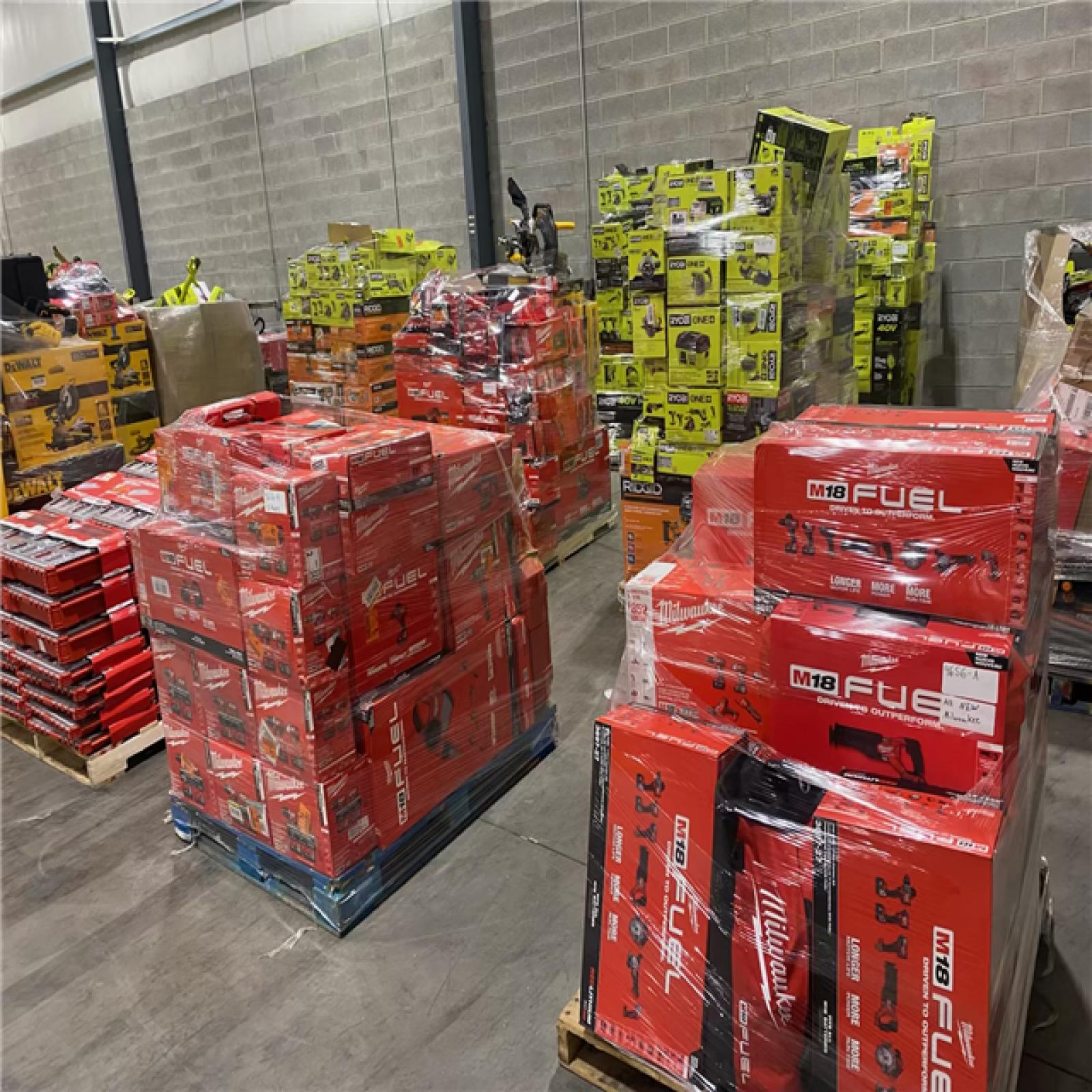 Pittston Location As-Is Power Tools Partial Truckload (12 Pallets) 4656-A