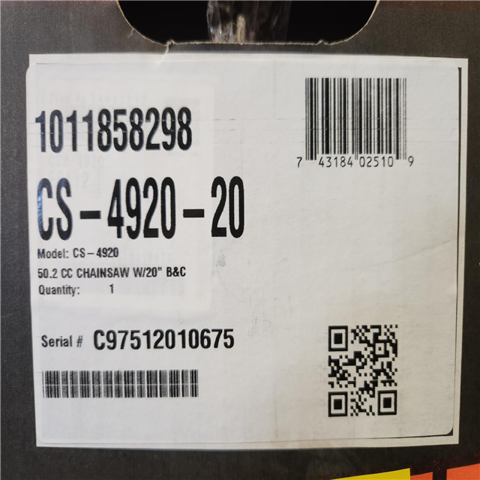 Phoenix NEW ECHO 20 in. 50.1 cc 2-Stroke Gas Rear Handle Chainsaw