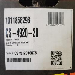 Phoenix NEW ECHO 20 in. 50.1 cc 2-Stroke Gas Rear Handle Chainsaw