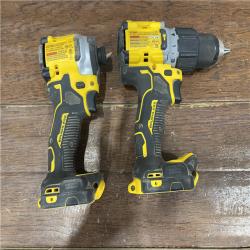 AS-IS DEWALT 20V MAX XR Hammer Drill and ATOMIC Impact Driver 2 Tool Cordless Combo Kit with (2) 4.0Ah Batteries, Charger, and Bag
