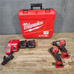 HOUSTON LOCATION - AS-IS Milwaukee FUEL 18V Lithium-Ion Brushless Cordless Hammer Drill and Impact Driver Combo Kit
