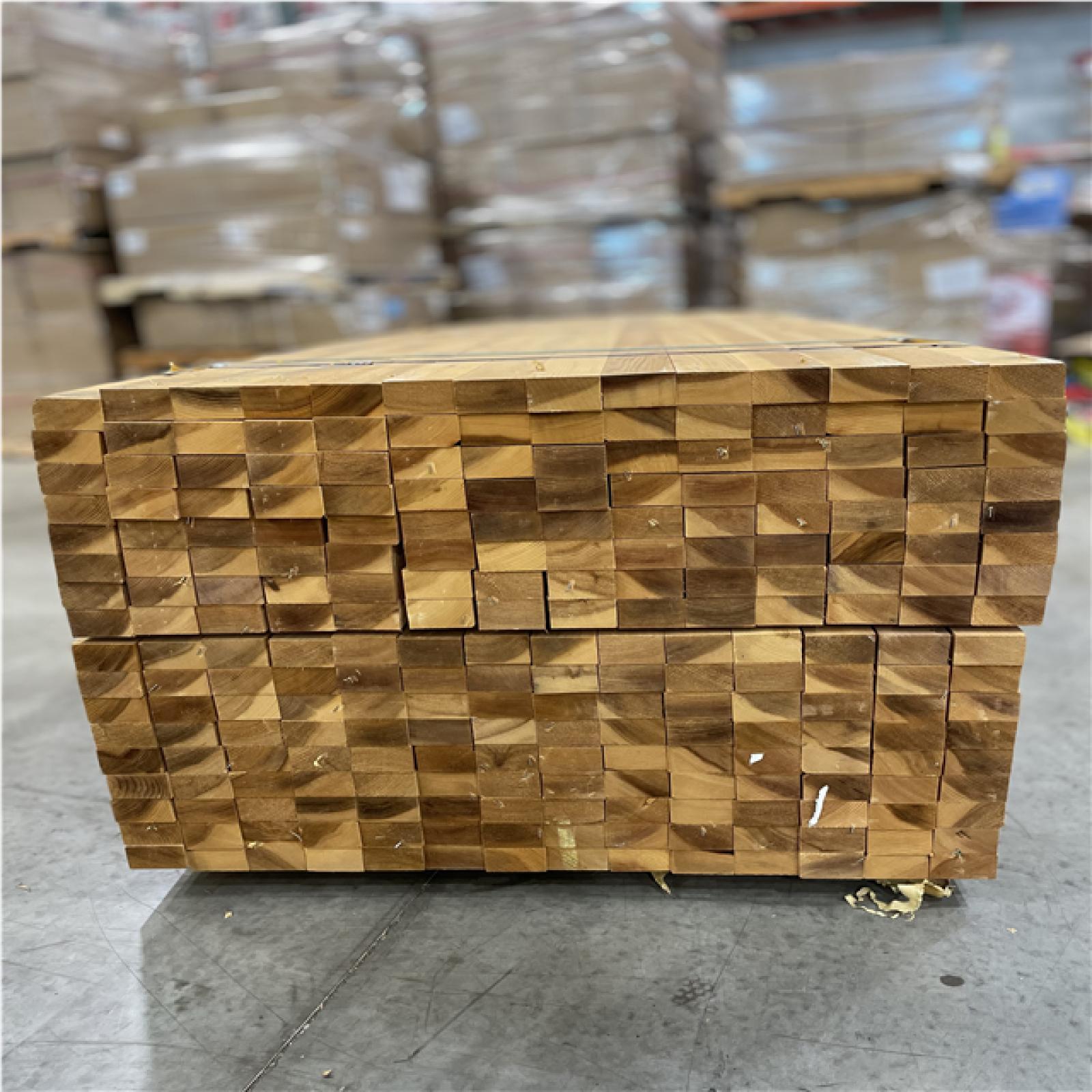 DALLAS LOCATION- AS-IS REDWOOD EMPIRE 1-1/2 in. x 2-1/2 in. x 8 ft. Premium Cedar (238 PCS.)
