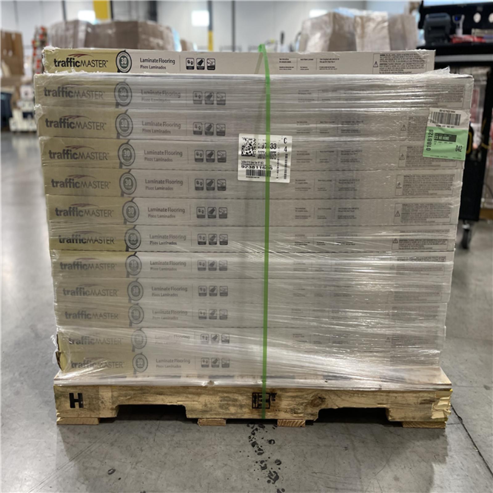 DALLAS LOCATION- TrafficMaster Grey Oak 7 mm T x 8 in. W Laminate Wood Flooring PALLET (35 CASES)