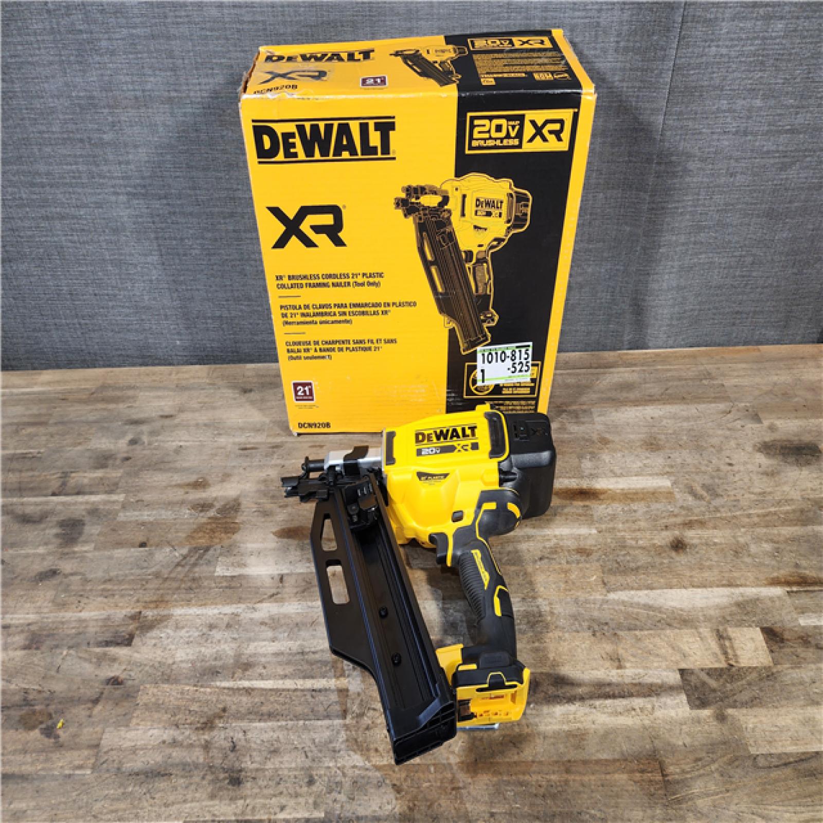 HOUSTON LOCATION - AS-IS DEWALT 20-Volt 21° Cordless Framing Nailer (Tool-Only)
