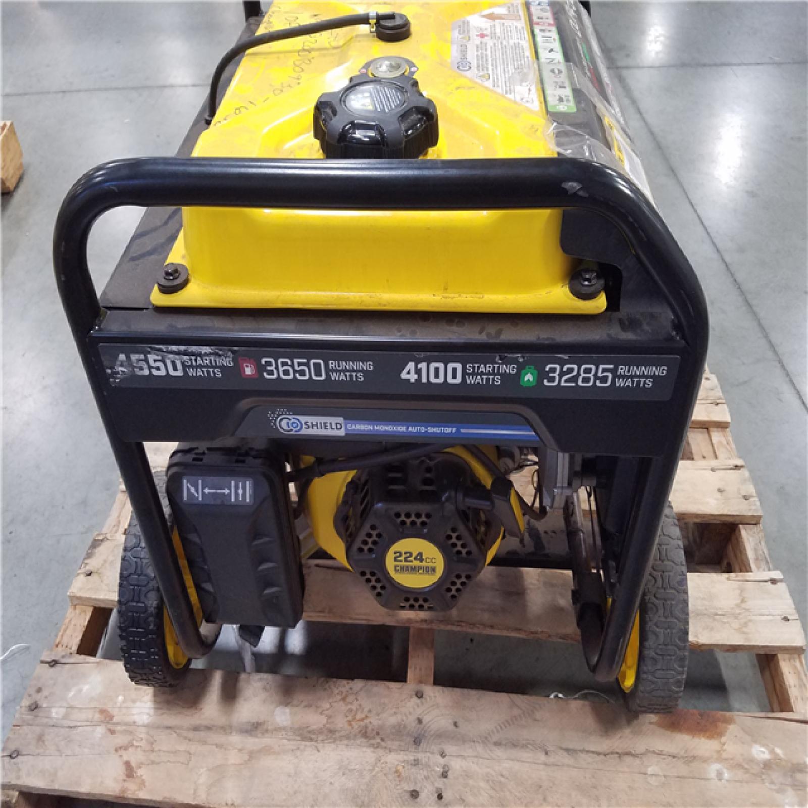 CALIFORNIA AS-IS CHAMPION DUAL FUEL PORTABLE GENERATOR