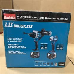 New - Makita  18V LXT Lithium-Ion Brushless Cordless Combo Kit 5.0 Ah (2-Piece)