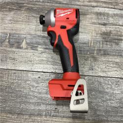 AS-IS Milwaukee 18-Volt Lithium-Ion Compact Brushless Cordless 1/4 in. Impact Driver Kit