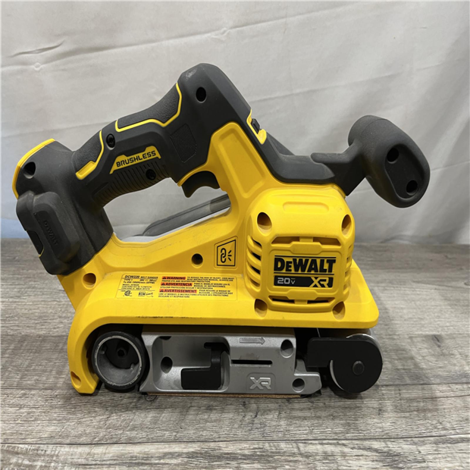 AS-IS DEWALT 20V MAX* XR Brushless Cordless Belt Sander (Tool-Only)