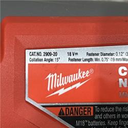 AS-IS Milwaukee FUEL 18-Volt Lithium-Ion Brushless Cordless Coil Roofing Nailer (Tool Only)
