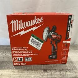 NEW - Milwaukee 12V Lithium-Ion Cordless Variable Speed Polisher/Sander Kit