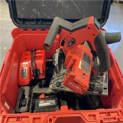 AS-IS - Milwaukee M18 FUEL 18V Lithium-Ion Brushless Cordless 6-1/2 in. Plunge Track Saw PACKOUT Kit