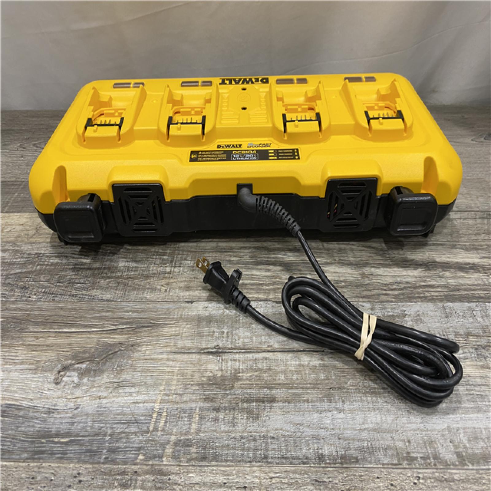 AS-IS DEWALT 20-Volt MAX 4-Port Charger with 20-Volt MAX Lithium-Ion 5.0 Ah and 2.0 Ah Batteries
