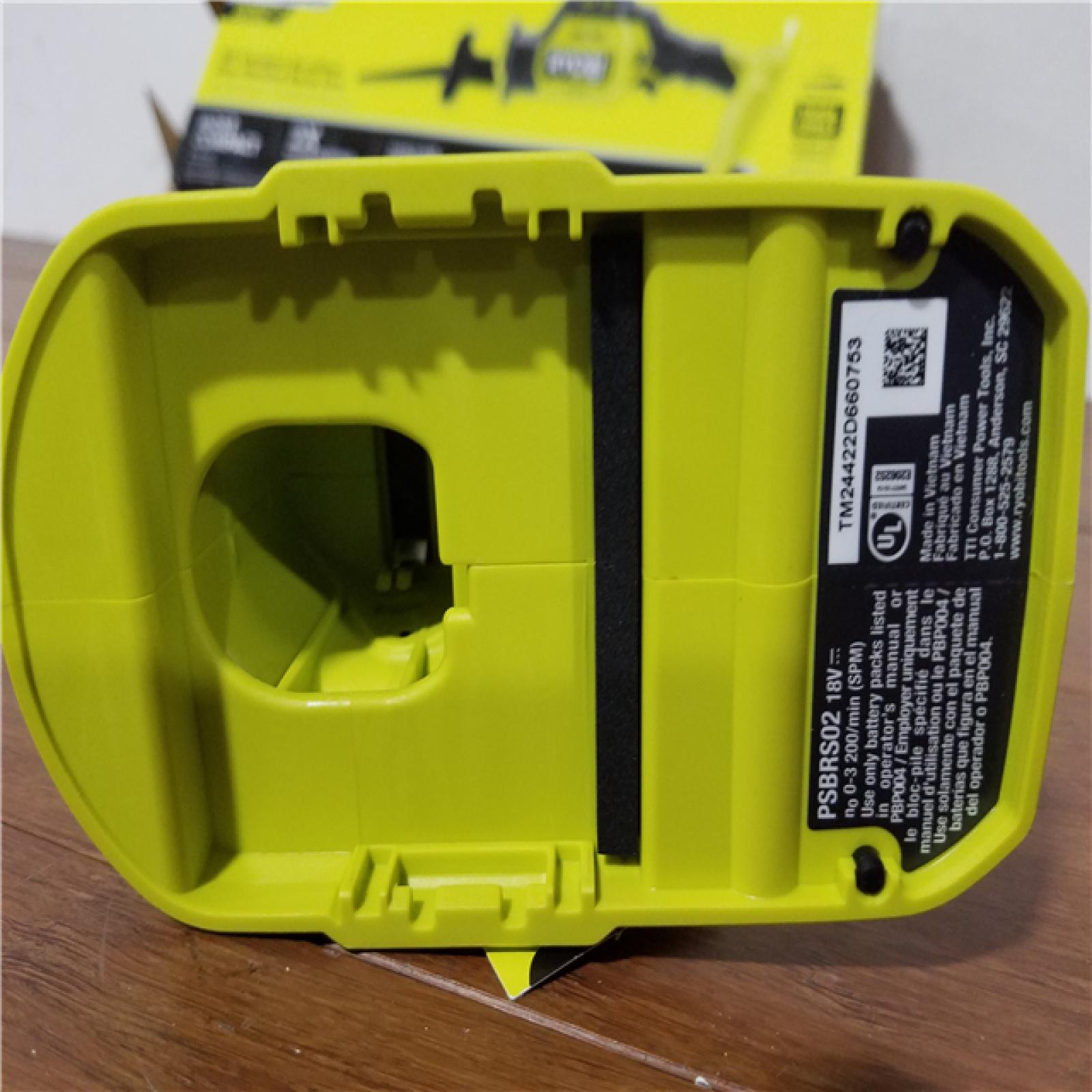 California NEW Ryobi One+ HP 18V Compact Brushless One-Handed Recip Saw (Tool Only)