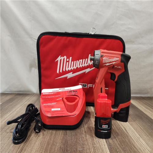 AS-IS- Milwaukee M12 FUEL Lithium-Ion 3/8 in. Cordless Installation Drill Driver Kit (2 Ah)