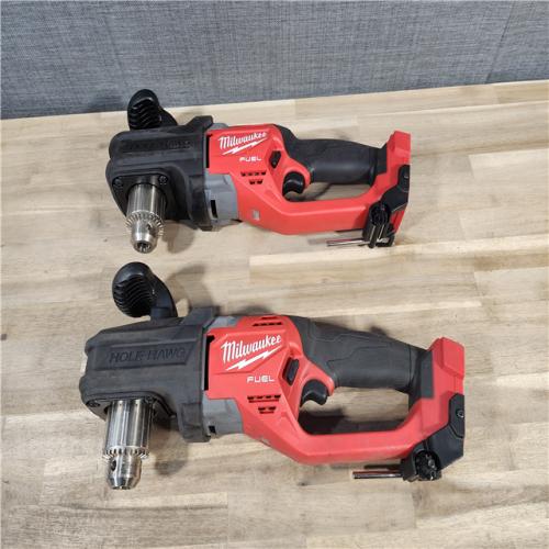 HOUSTON LOCATION - AS-IS (2) Milwaukee M18 FUEL GEN II Brushless Cordless 1/2 in. Hole Hawg Right Angle Drill (Tool-Only)