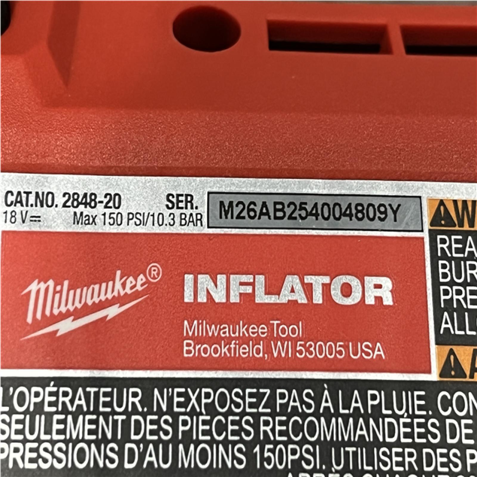 AS-IS Milwaukee 18-Volt Lithium-Ion Cordless Electric Portable Inflator (Tool-Only)