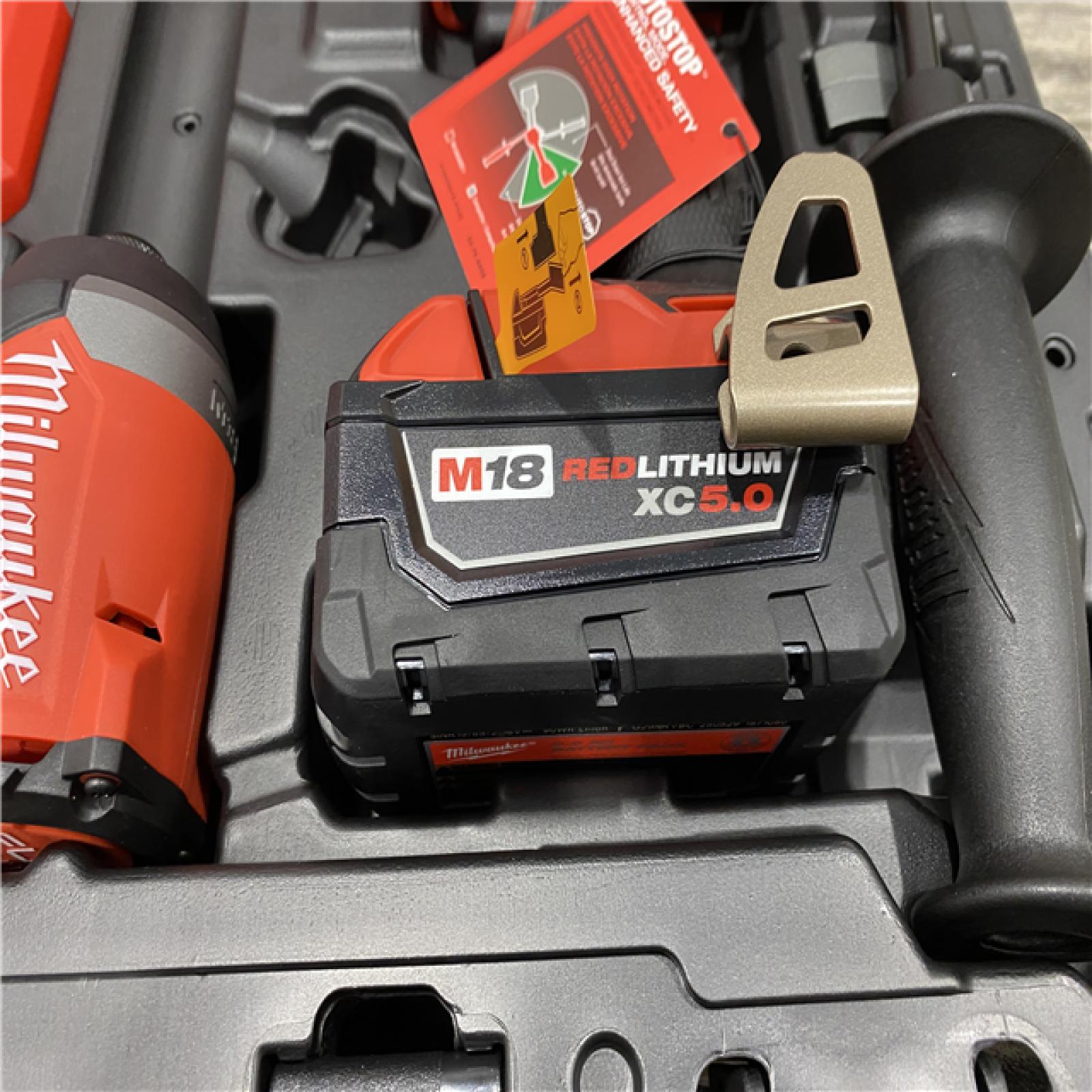 AS-IS Milwaukee 18V Lithium-Ion Brushless Cordless Hammer Drill and Impact Driver Combo Kit