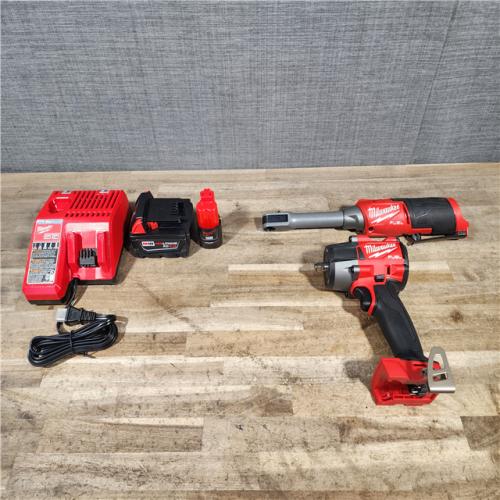 HOUSTON LOCATION - AS-IS MILWAUKEE 2 TOOL COMBO KIT W/ (2) BATTERY & CHARGER