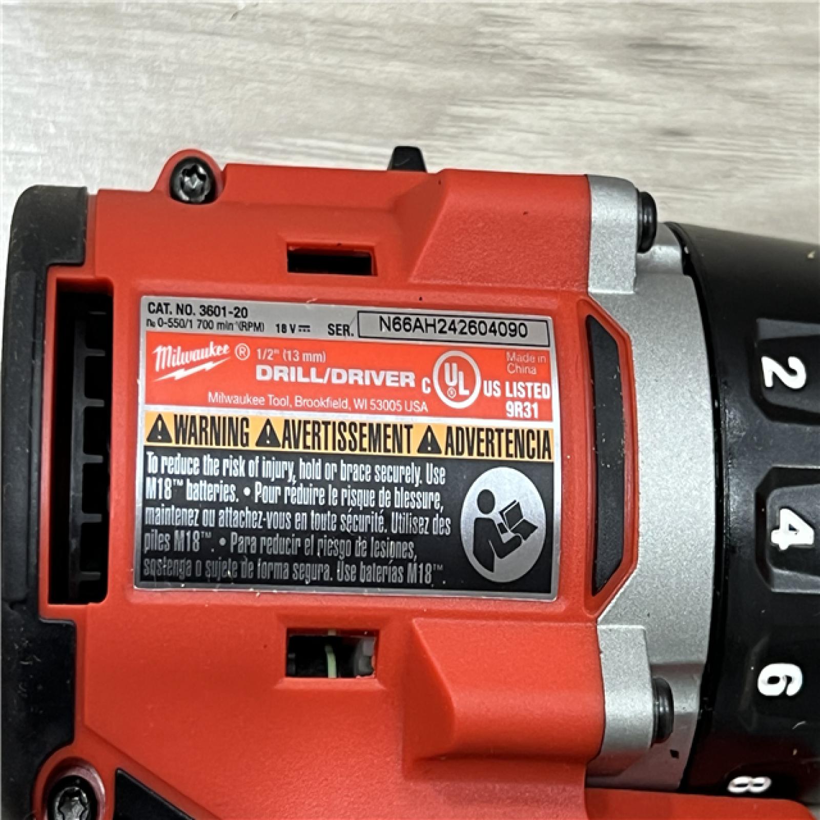 AS-IS Milwaukee M18 18V Lithium-Ion Brushless Cordless Compact Drill/Impact Combo Kit