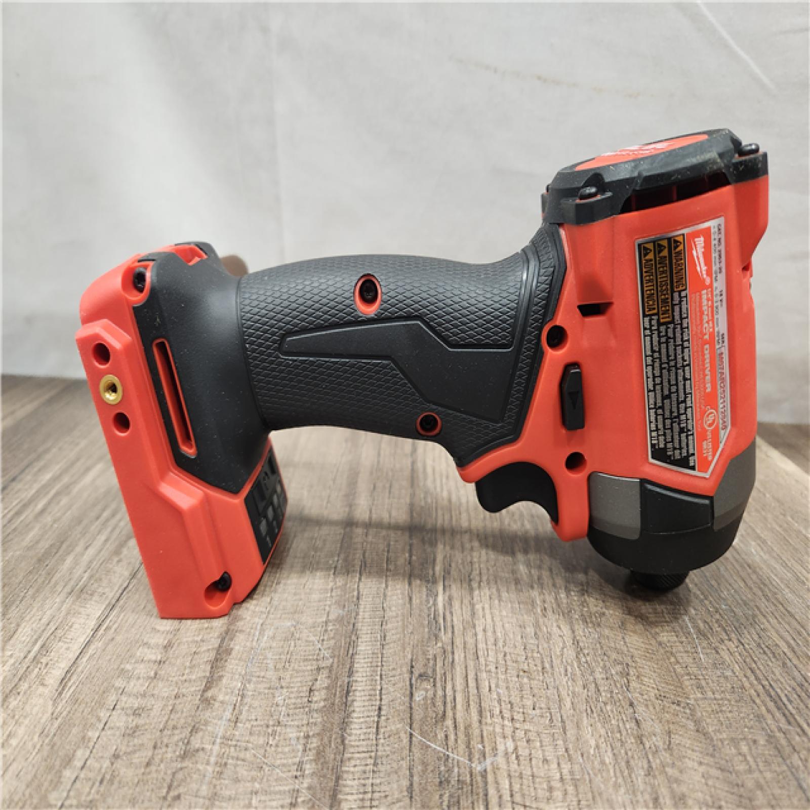 AS-IS- Milwaukee 18V Lithium-Ion Brushless Cordless 1/4 Hex Impact Driver (Tool-Only)
