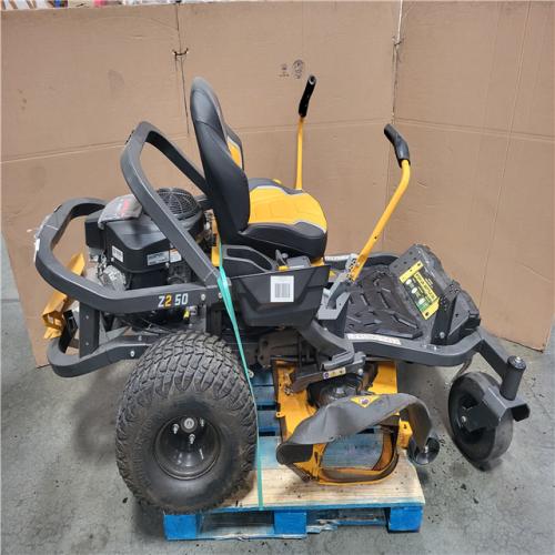 CALIFORNIA AS-IS CUB CADET ULTIMA Z2 50 IN. 23HP ZERO TURN MOWER AND 50/54
