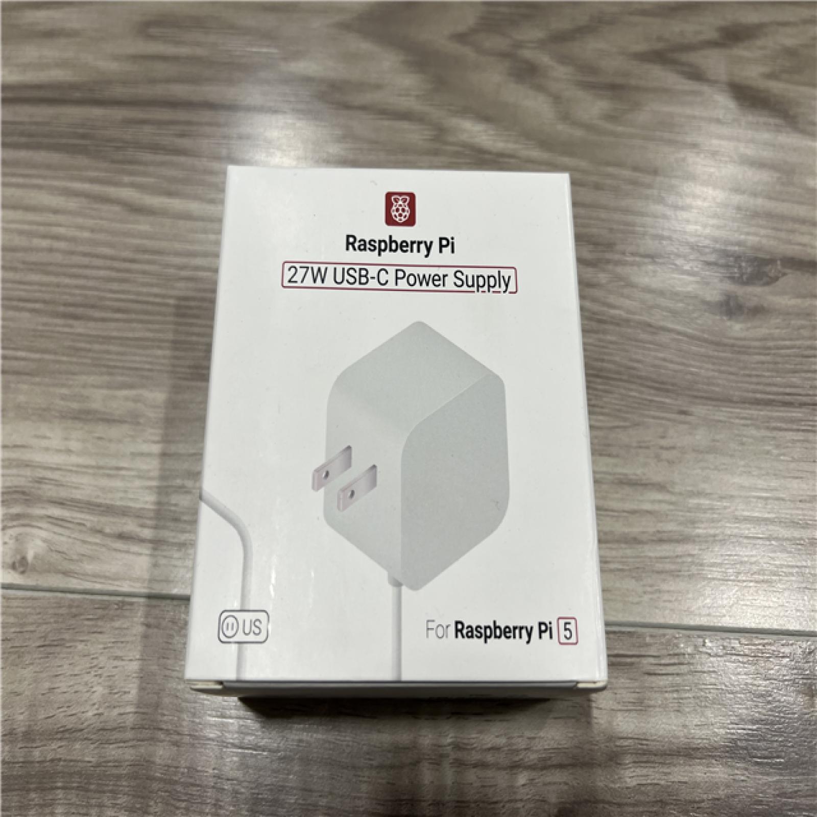 Raspberry Pi 27W USB-C Power Supply (White)